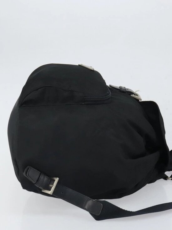 PRADA Backpack Nylon Black Silver main image 4